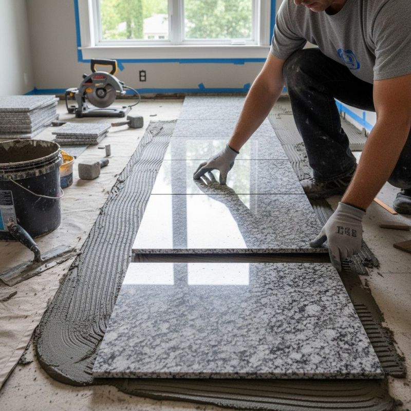 Granite Tile Repair detail